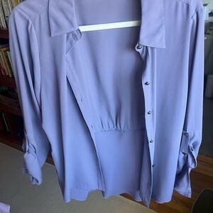 Chico's Light Purple Button-Down Shirt